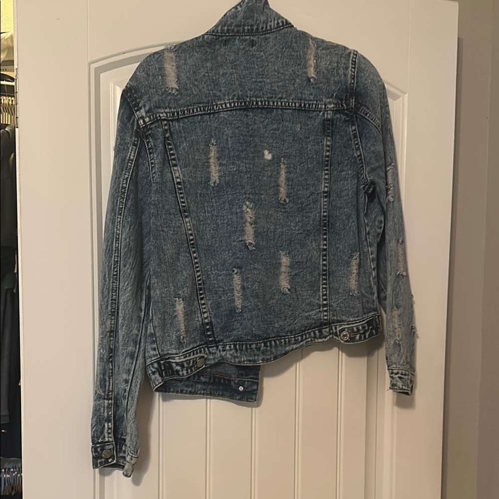 Distressed Denim Jacket - Picture 2 of 3